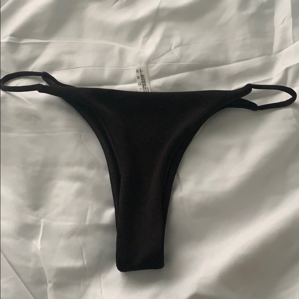 Black bathing suit bottoms